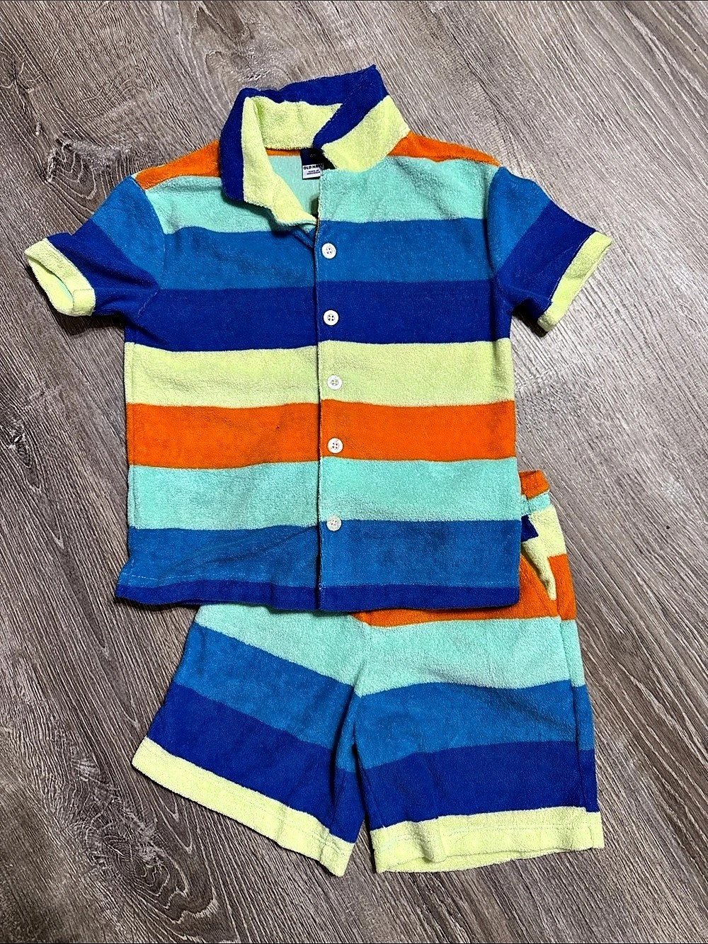 Old Navy Short-Sleeve Terry Shirt and Shorts Set Boys 4T
